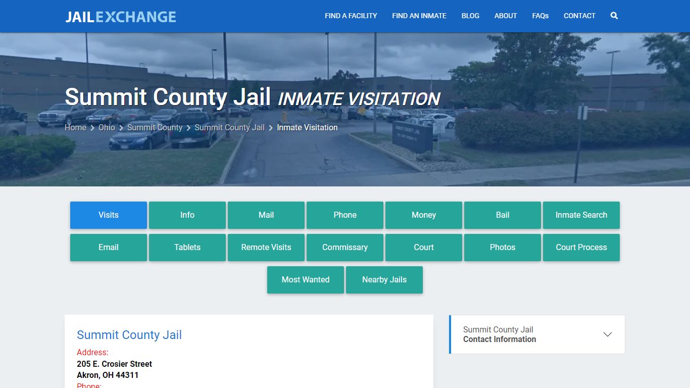 Inmate Visitation - Summit County Jail, OH - Jail Exchange